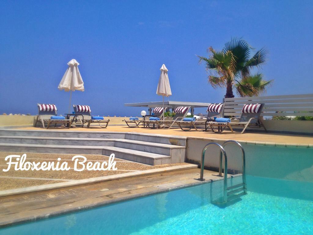 Filoxenia Beach Hotel Rethymno  Bagian luar foto