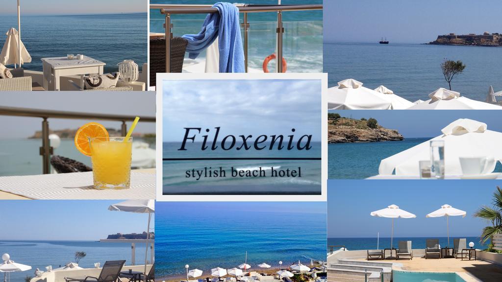 Filoxenia Beach Hotel Rethymno  Bagian luar foto